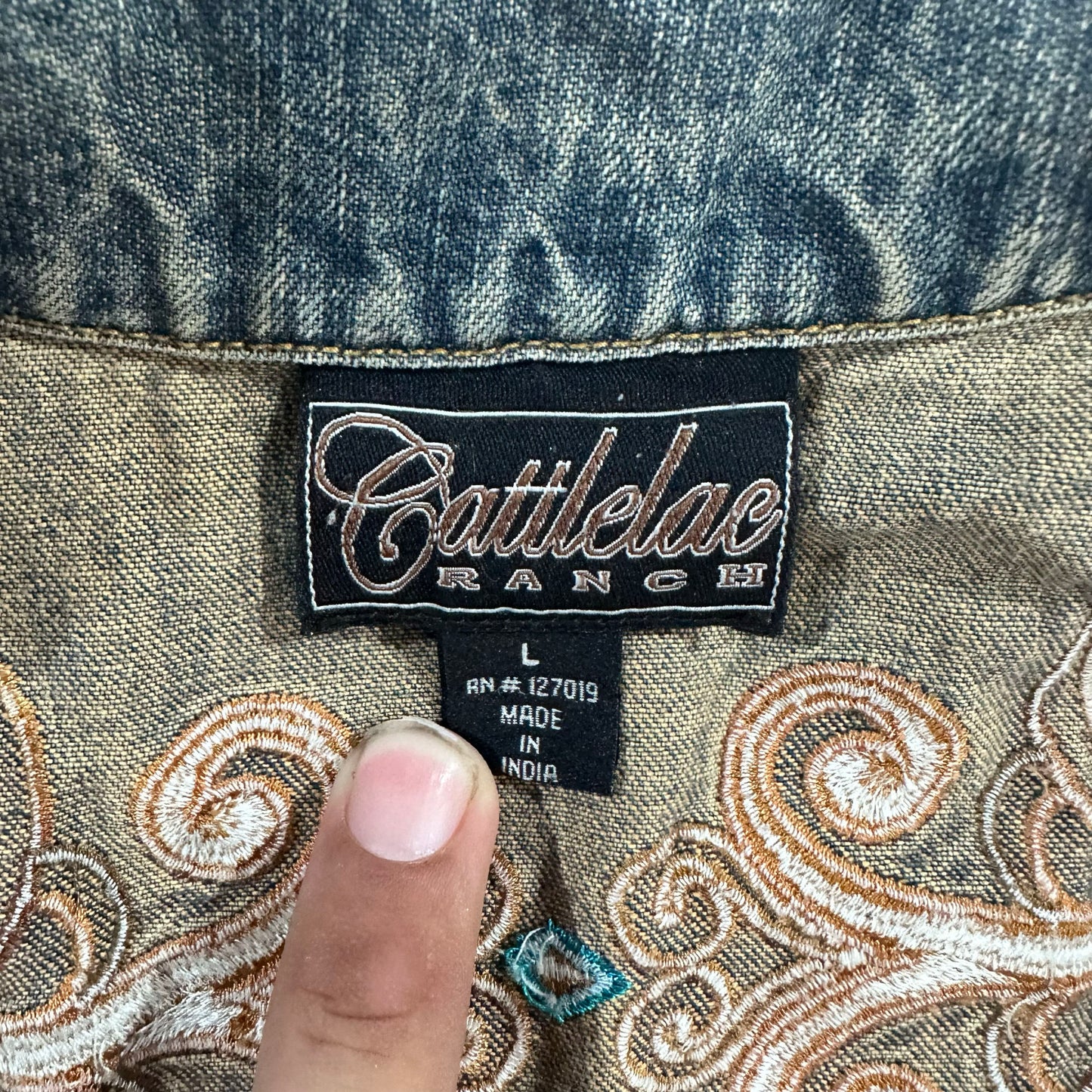 Boho Embroidered Cattlelac Ranch Vest/Gilet