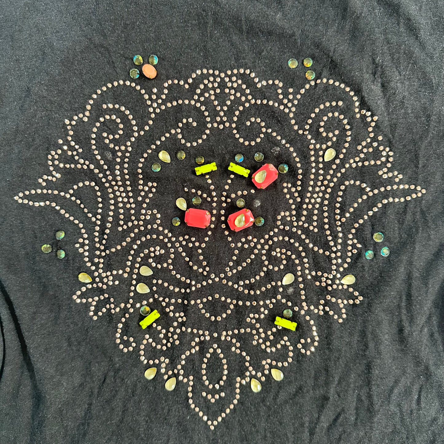 Y2K Rhinestone Beaded T-Shirt