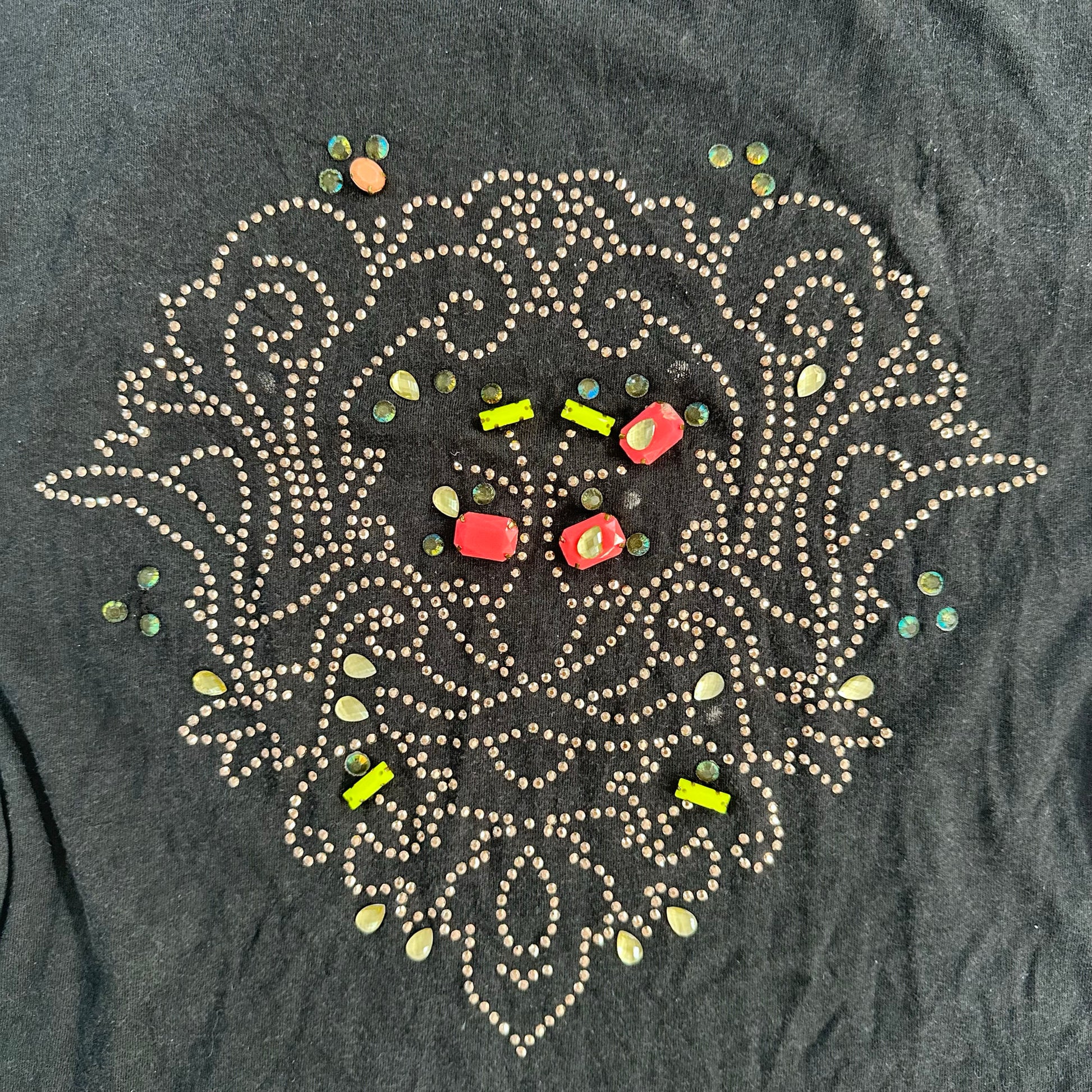 Y2K Rhinestone Beaded T-Shirt