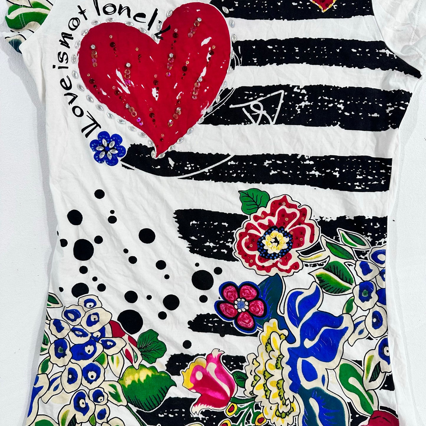 Y2K Rhinestone Printed T-Shirt