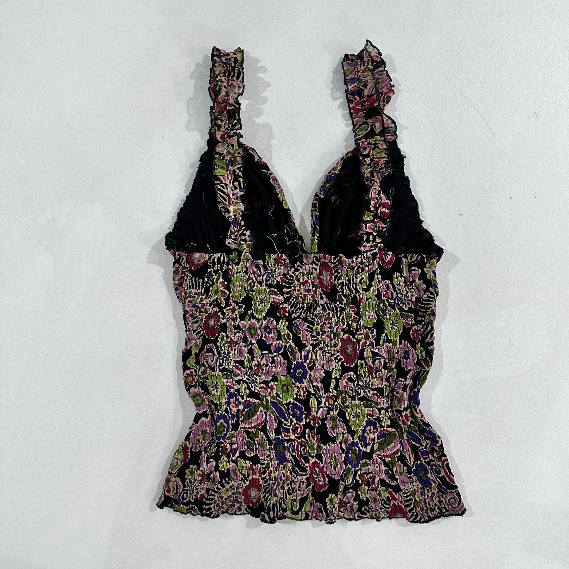 Y2K Printed Sequins Tank/Cami