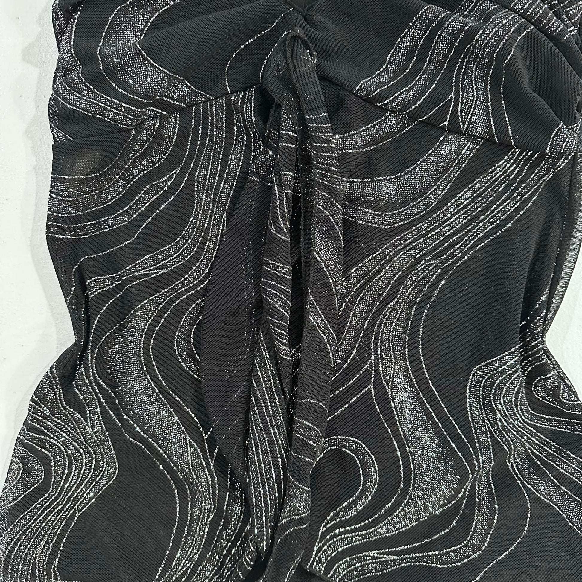 France Y2K Mesh Metallic Tank/Cami