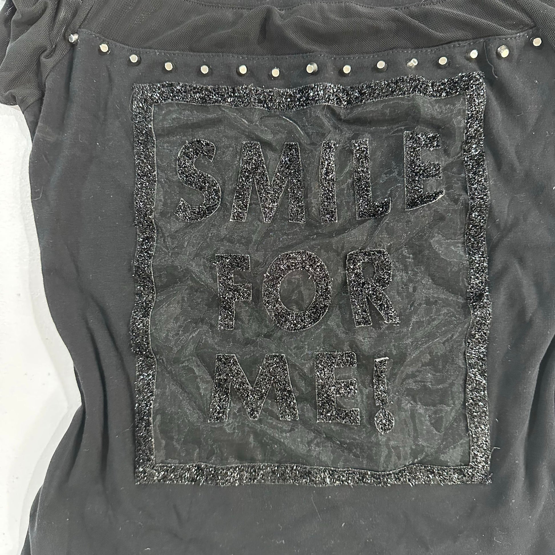 Y2K Rhinestone Mesh T-Shirt