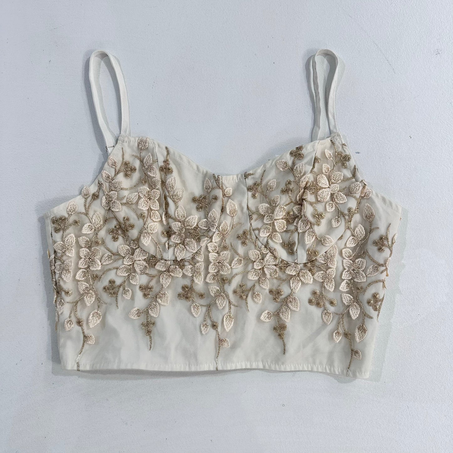 Feminine Embroidered Corset/Bustier