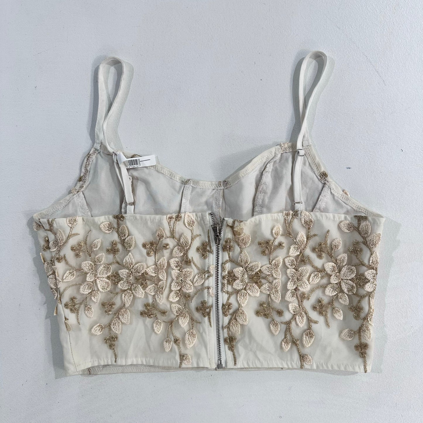 Feminine Embroidered Corset/Bustier
