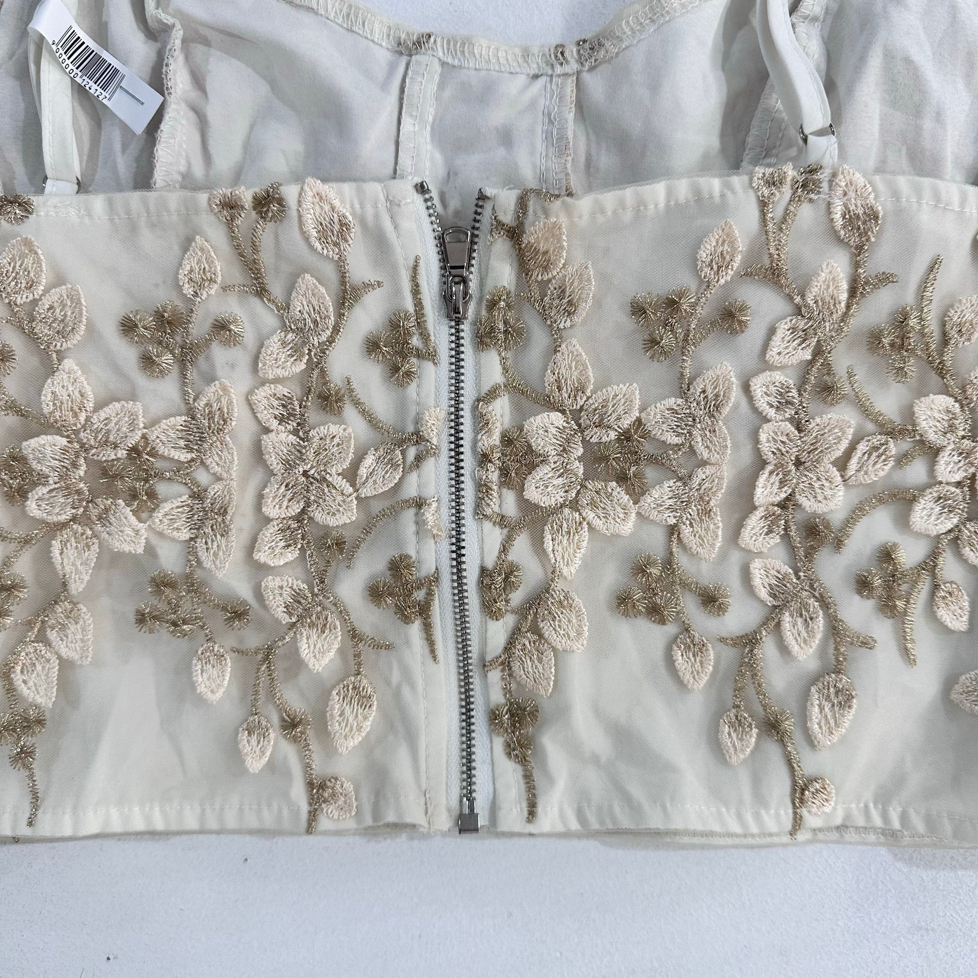 Feminine Embroidered Corset/Bustier
