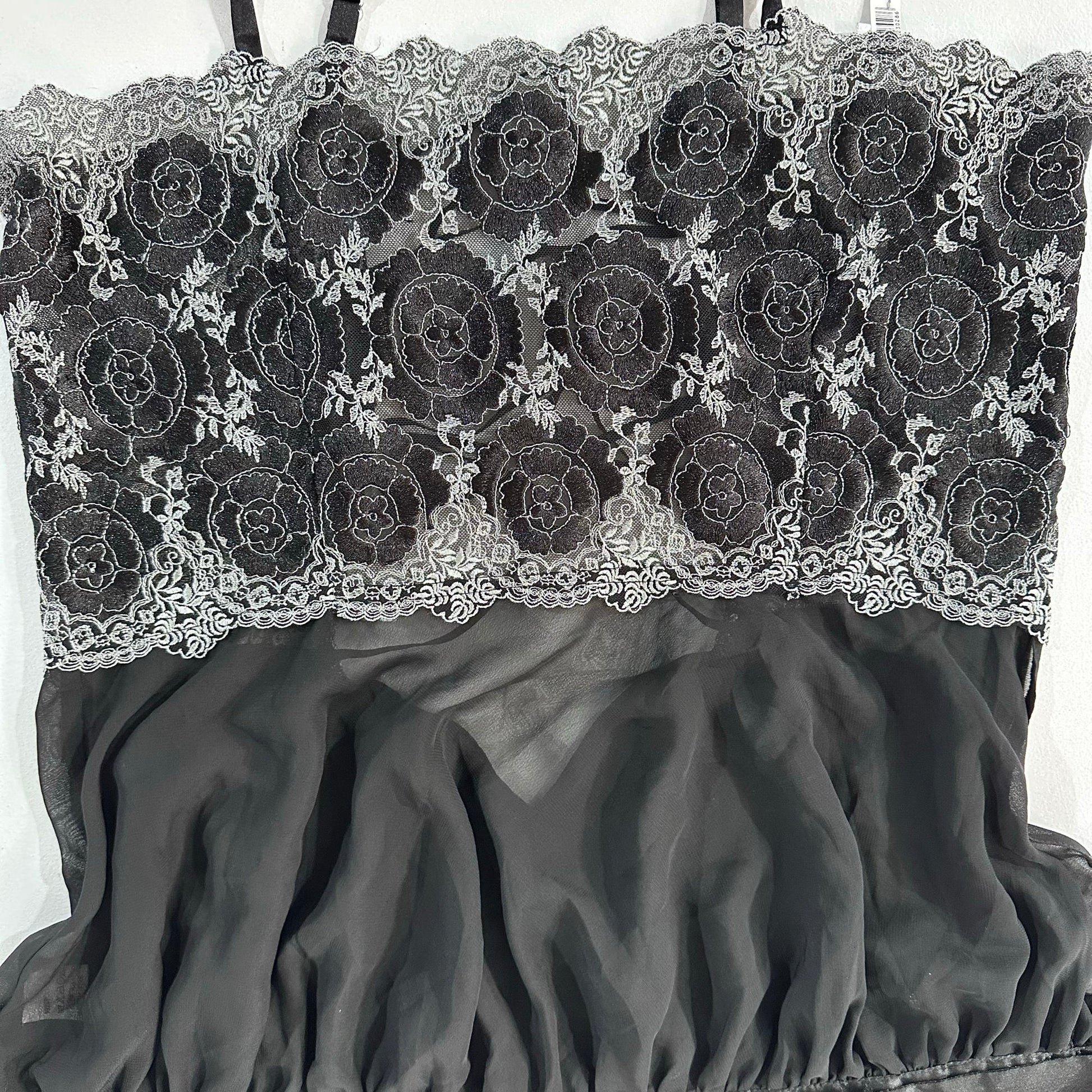 Feminine Embroidered Satin LingaDore Tank/Cami