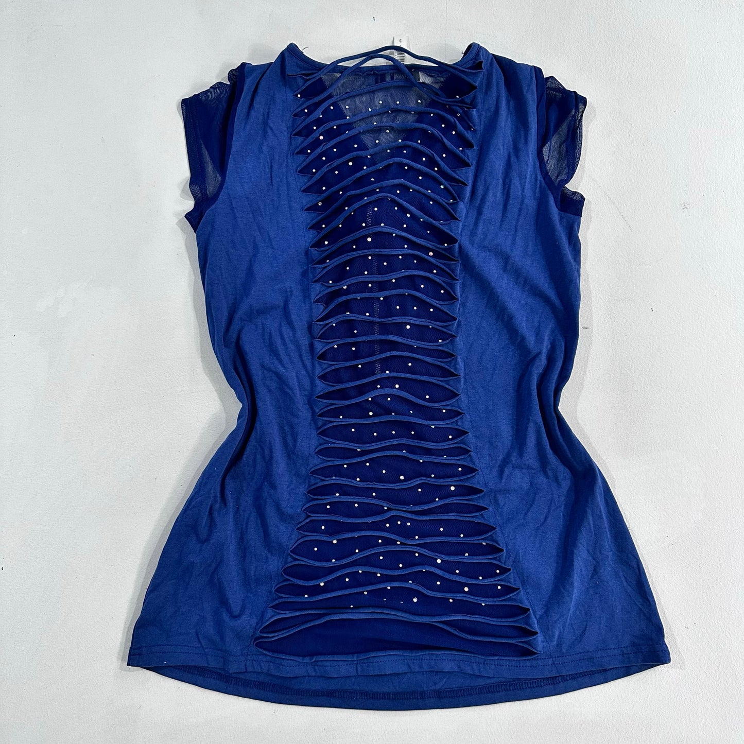 Y2K Rhinestone Mesh T-Shirt