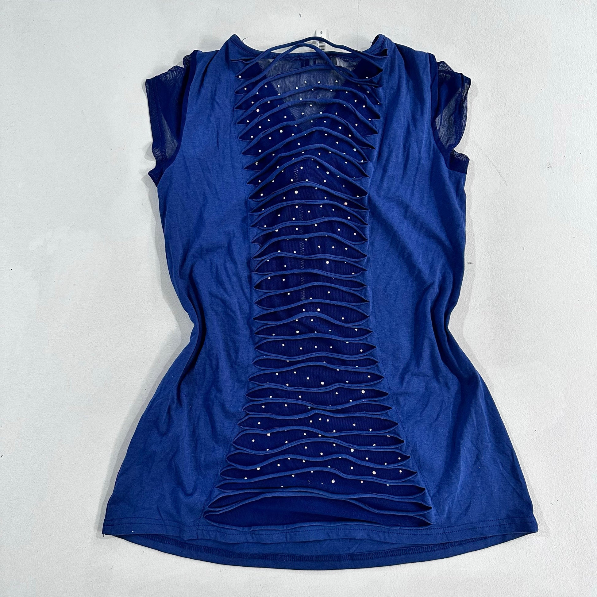 Y2K Rhinestone Mesh T-Shirt