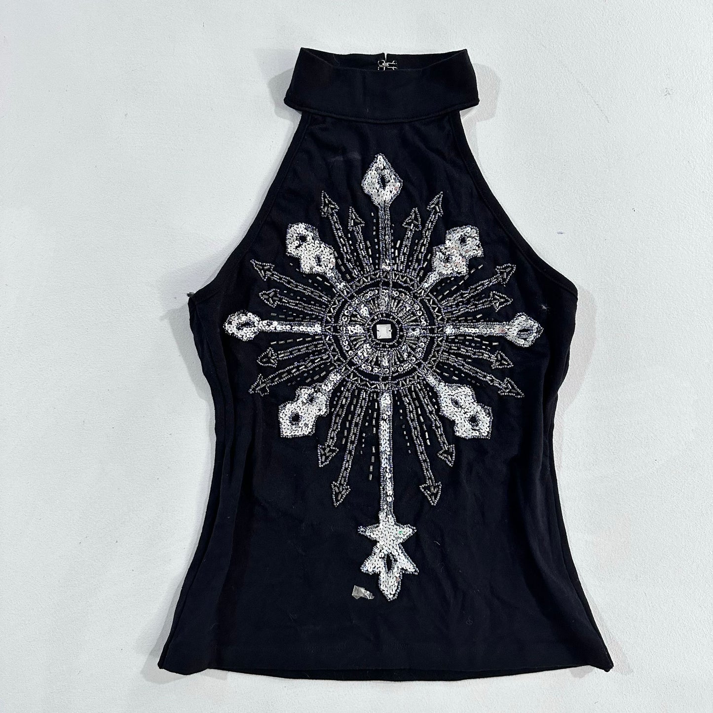 Y2K Beaded Sequins Tank/Cami