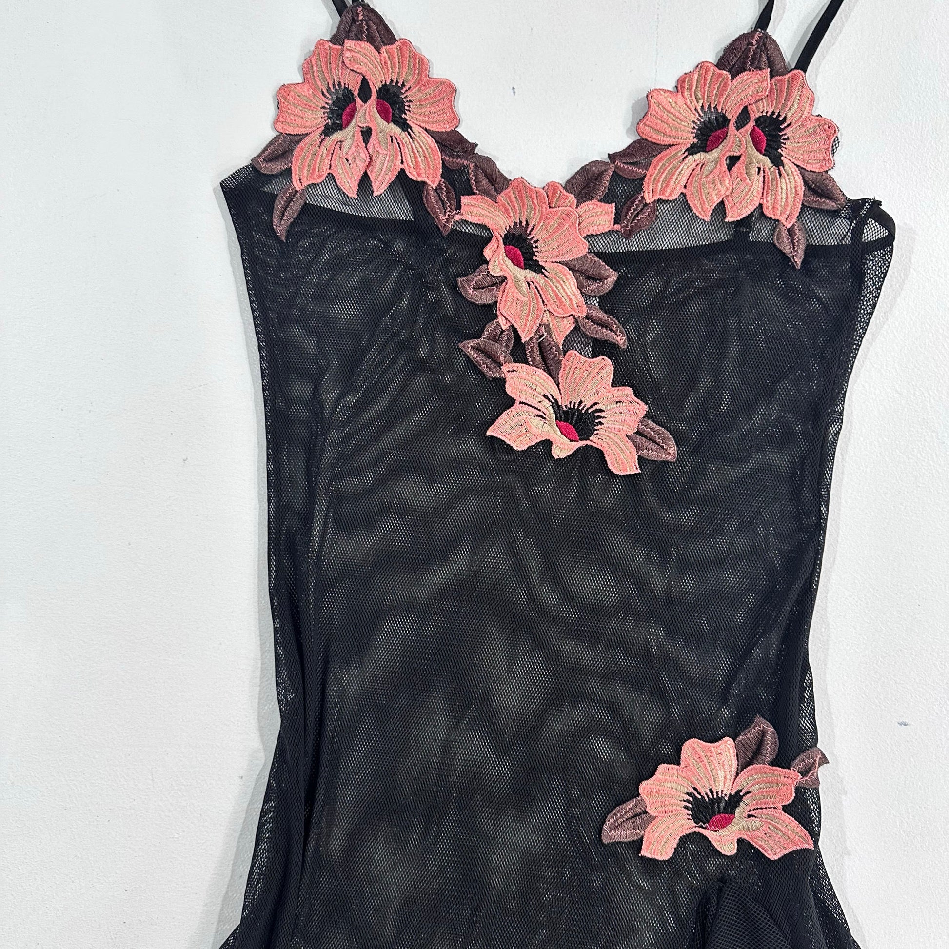 Y2K Mesh Slip Dress