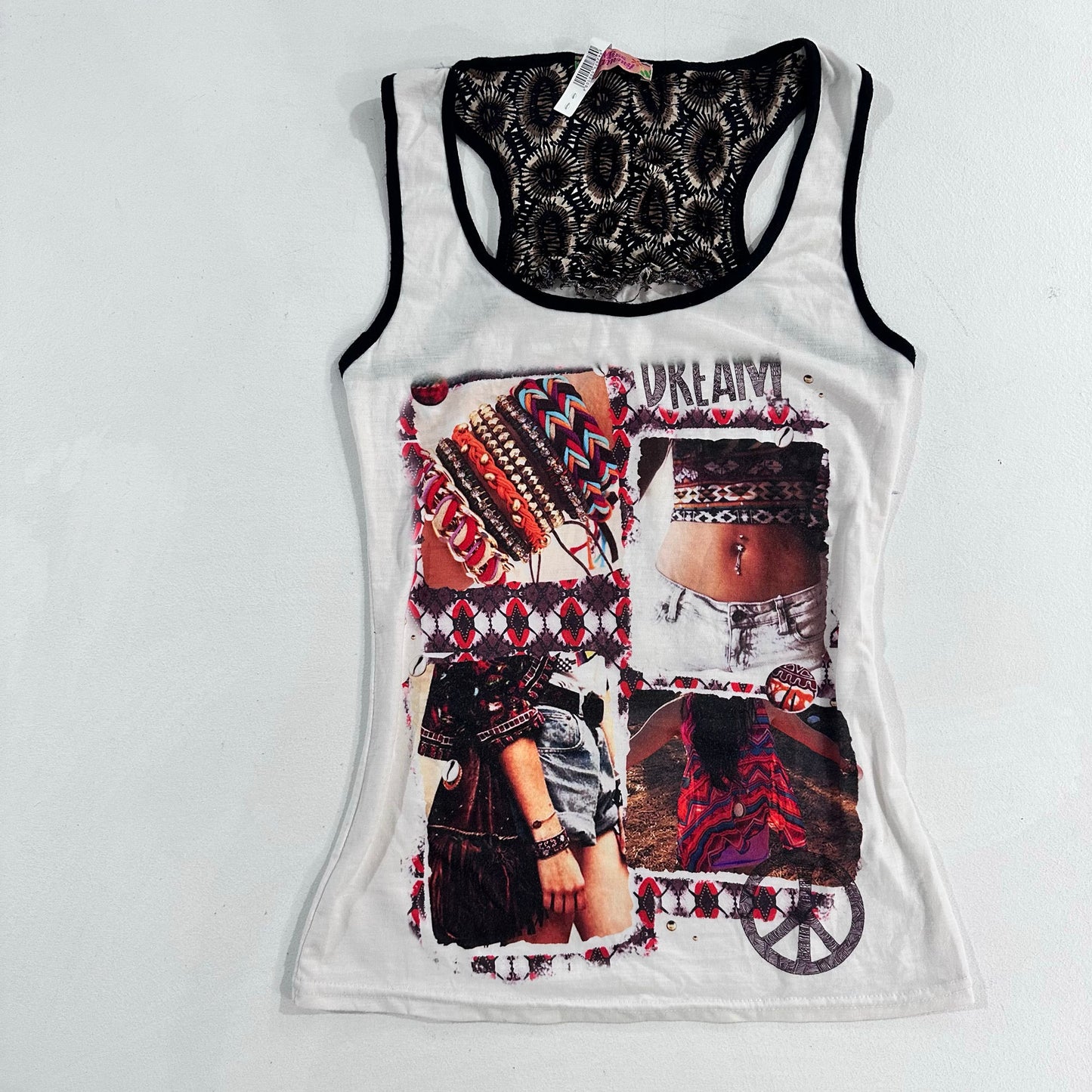 France Boho Lace Tank/Cami