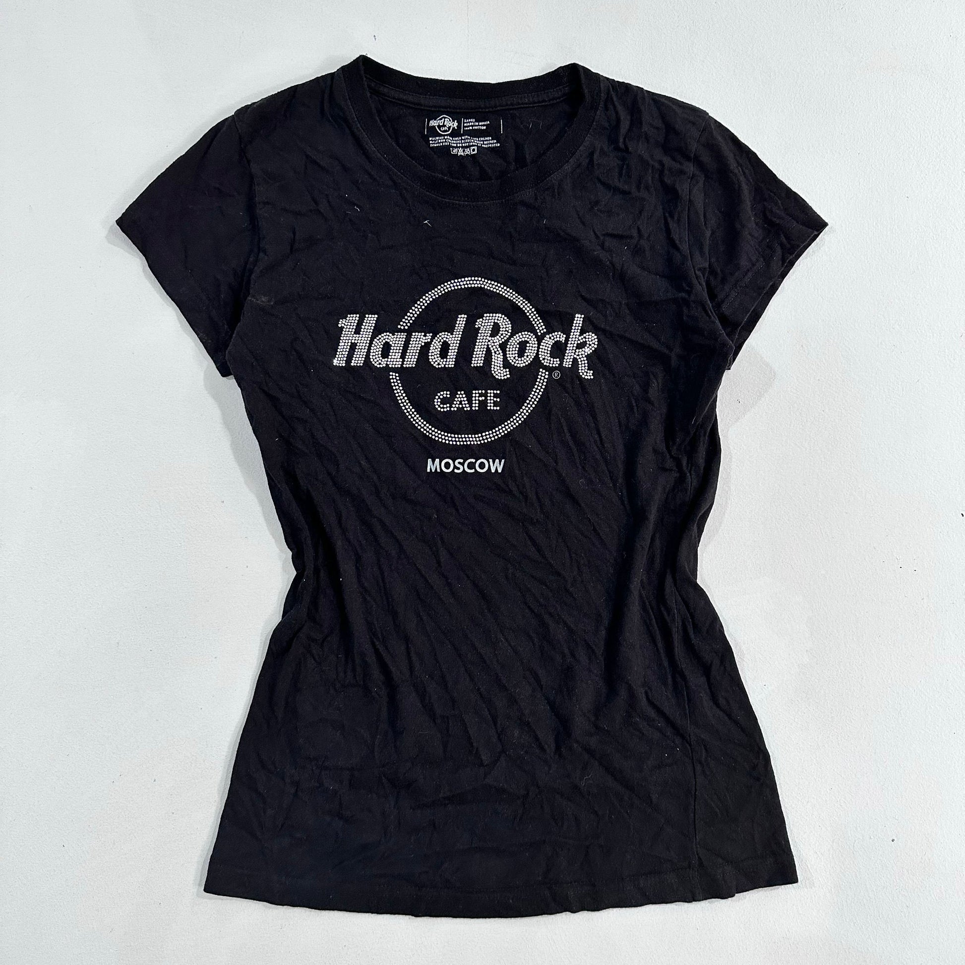 Y2K Rhinestone Hard Rock T-Shirt