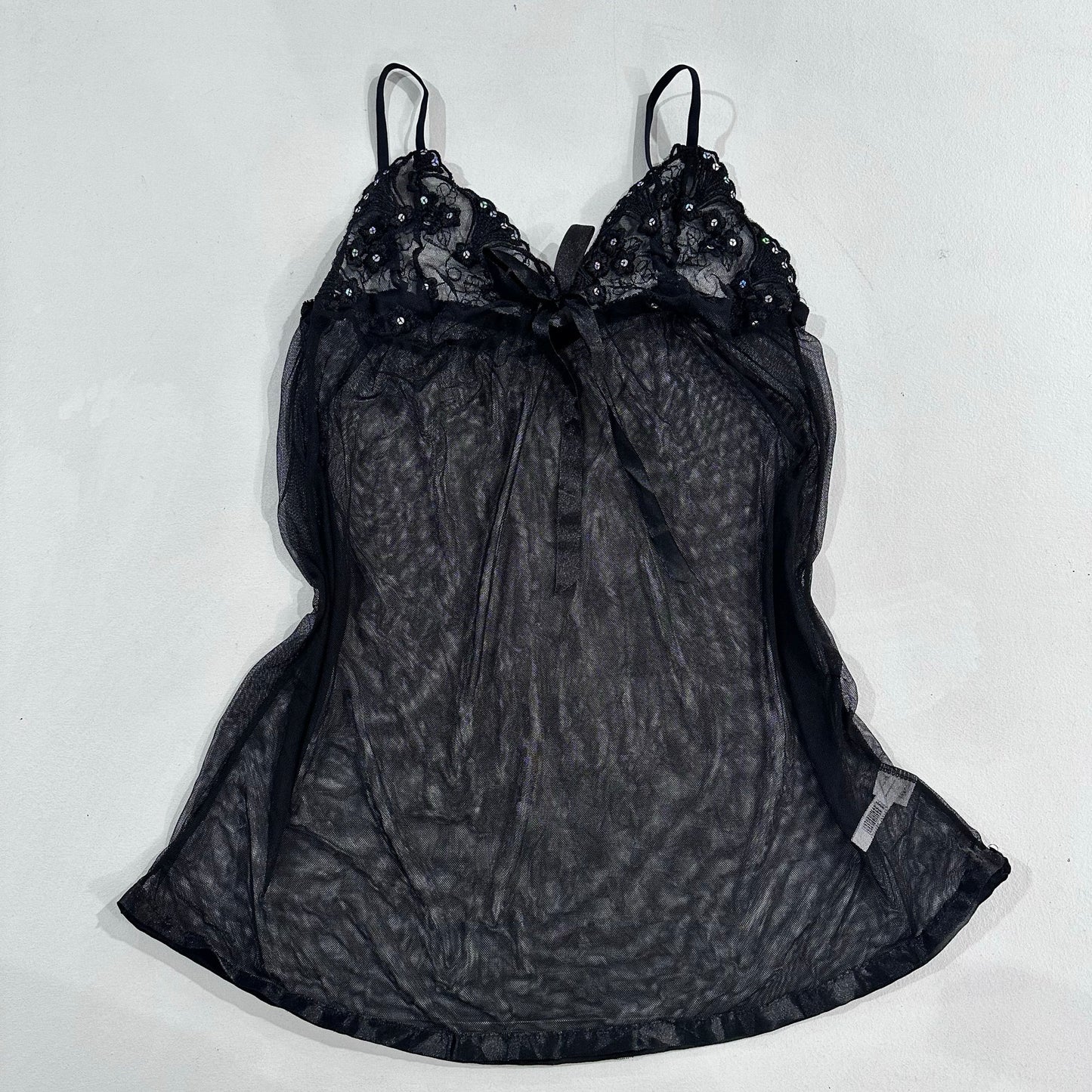Y2K Mesh Sequins Tank/Cami