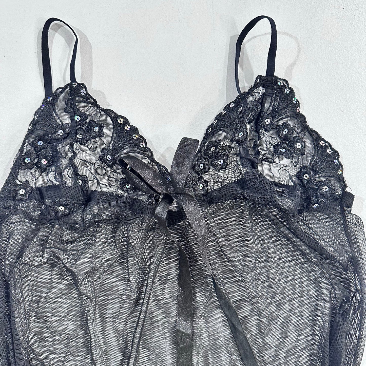 Y2K Mesh Sequins Tank/Cami