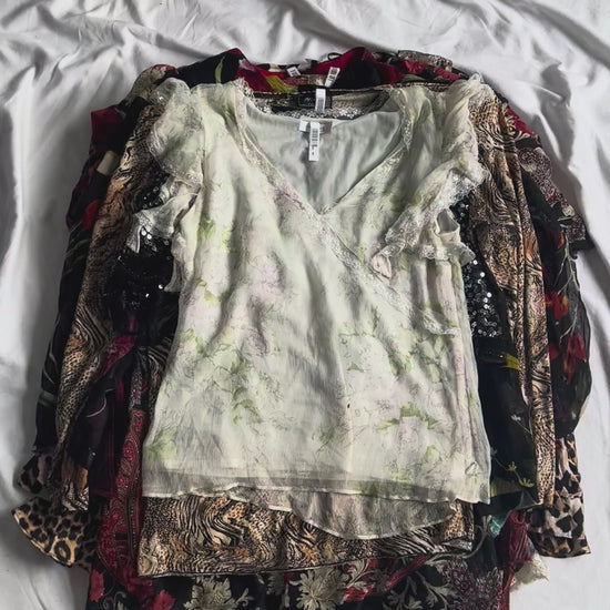 Y2K Blouse Wholesale Video Lot | TEST-011 exact garments