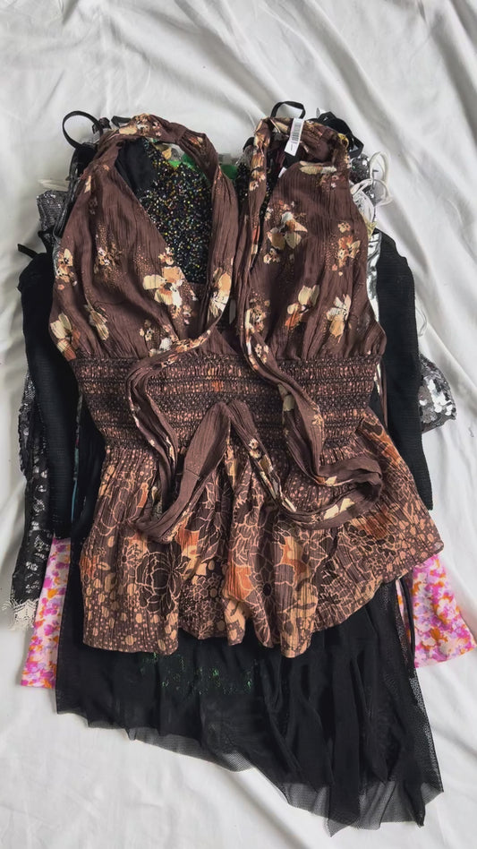 Y2K Cami Top Wholesale Video Lot | TEST-023 exact garments