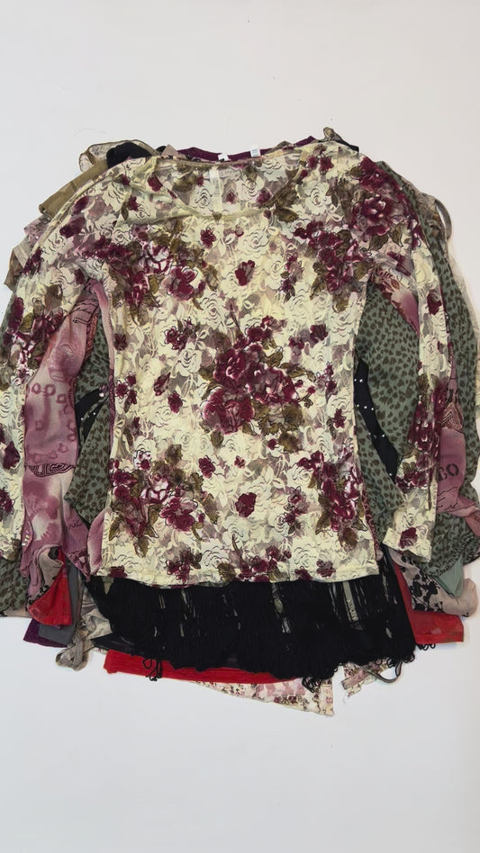 Y2K Blouse Wholesale Video Lot | TEST-043 exact garments