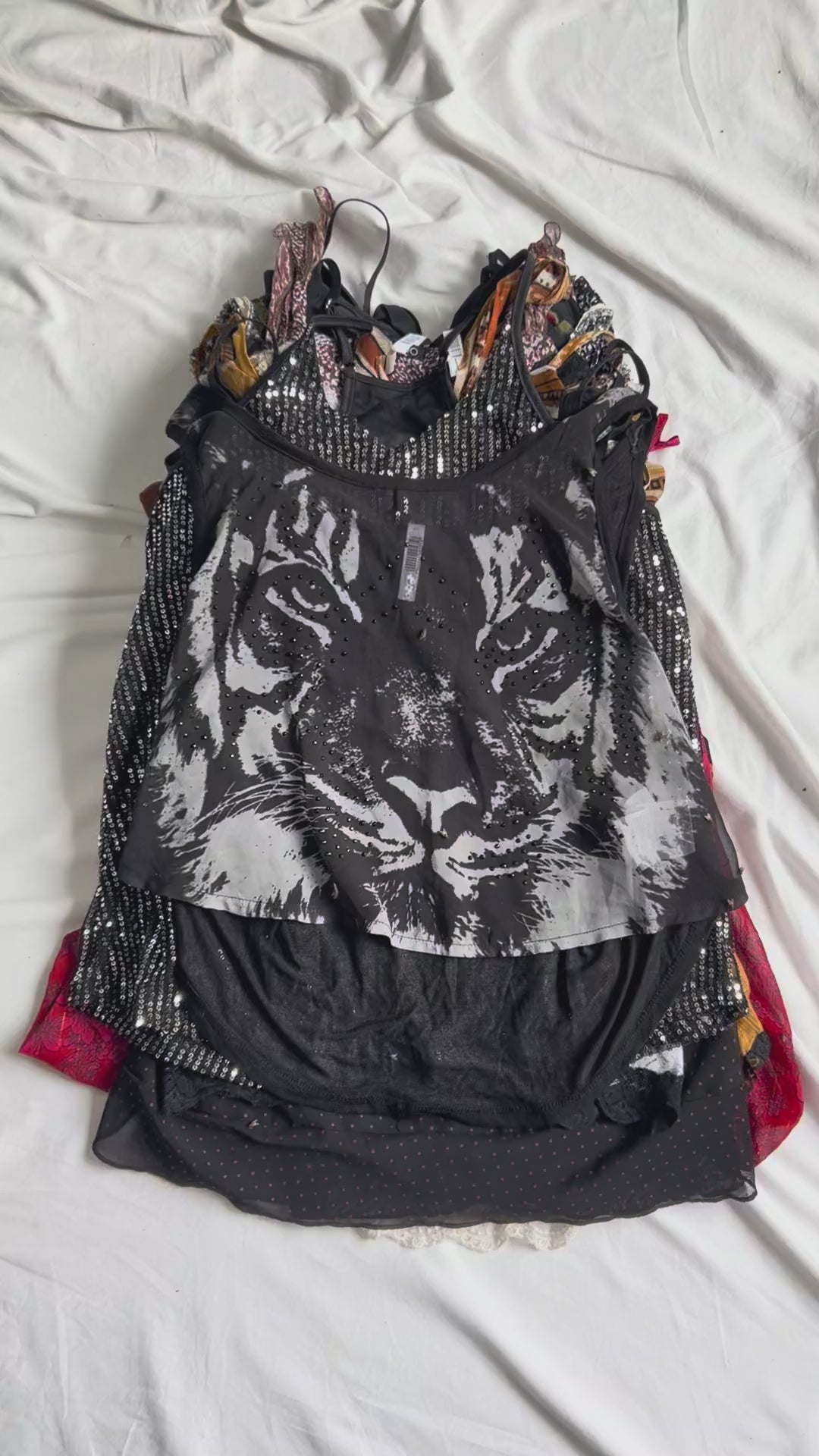 Y2K Cami Top Wholesale Video Lot | TEST-021 exact garments