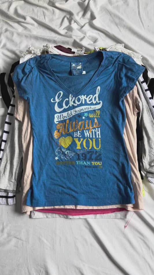 Y2K T-Shirt Wholesale Video Lot | TEST-030 exact garments