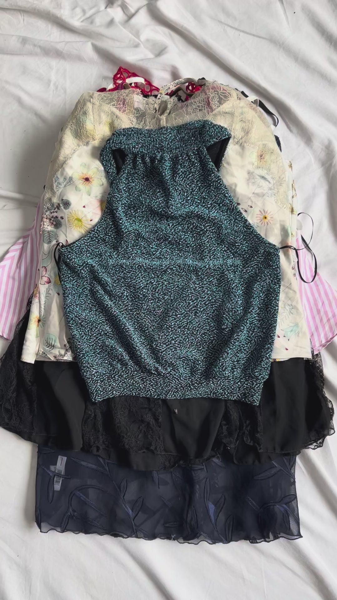 Y2K Cami Top Wholesale Video Lot | TEST-022 exact garments
